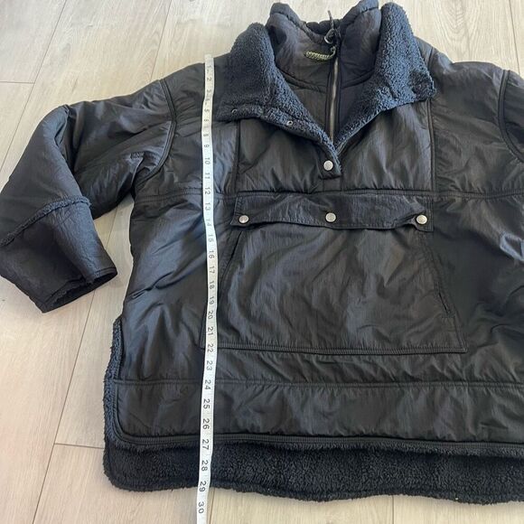 Free People Movement Nomad Soul Solid Parka Jacket Coat Black size S - Picture 2 of 12